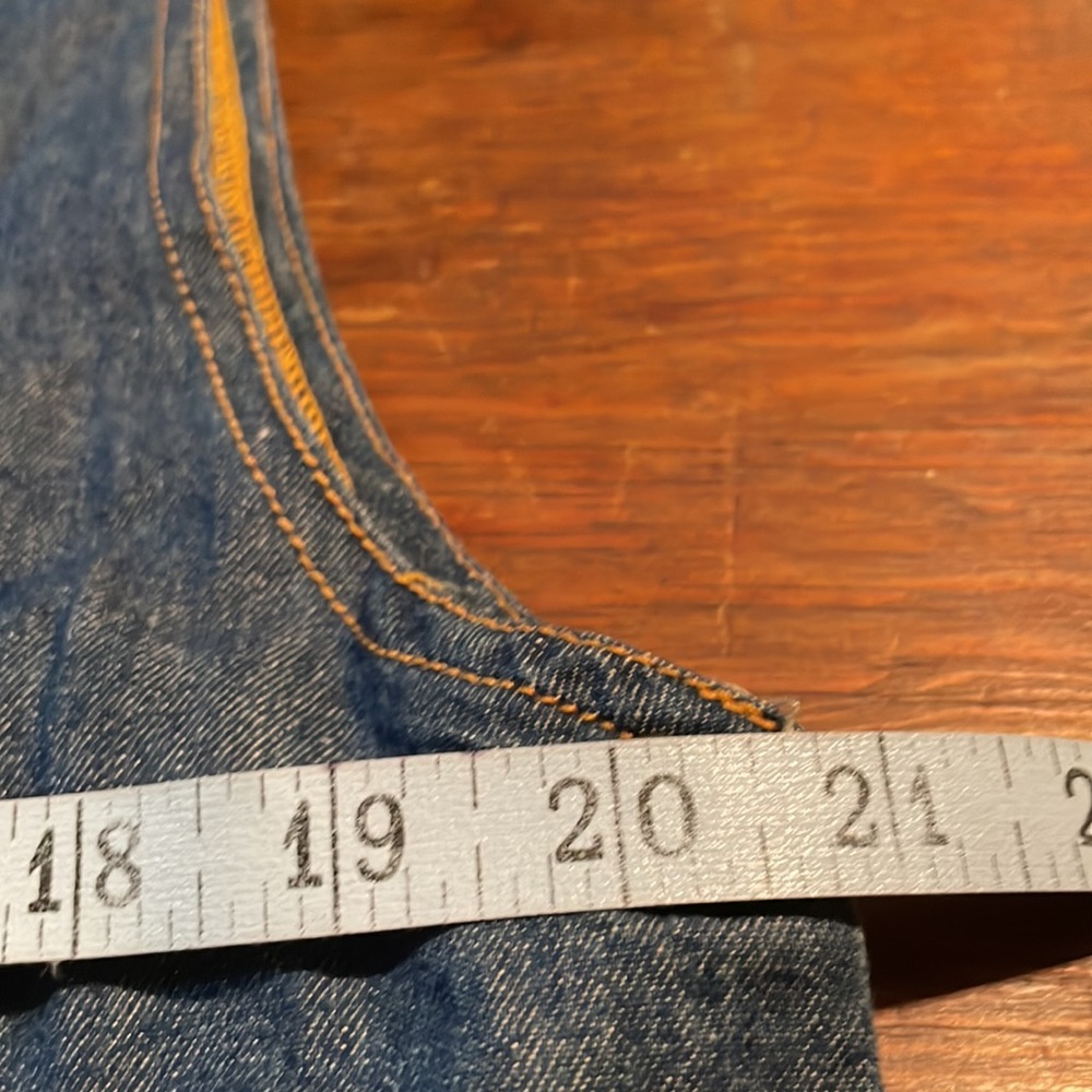 Penny Lane Blue Denim Jumper Dress- 100% Cotton - Picture 6 of 7